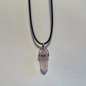 Pink Crystal Gemstone Necklace